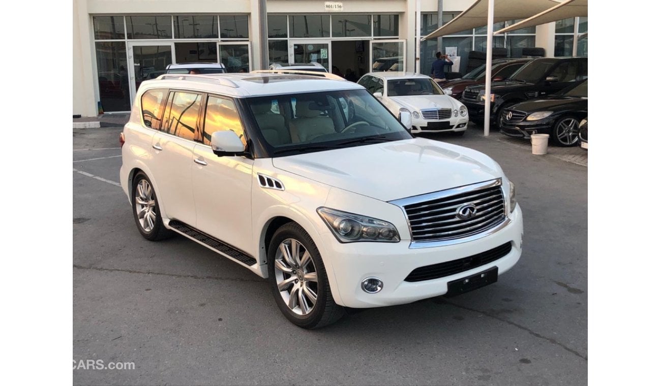 إنفينيتي QX56 موديل 2011 خليجي فل مواصفات   ردار ومثبت سرعه و5كاميرات وشاشات خلفيه وبصمه وتحكم كهربي كامل