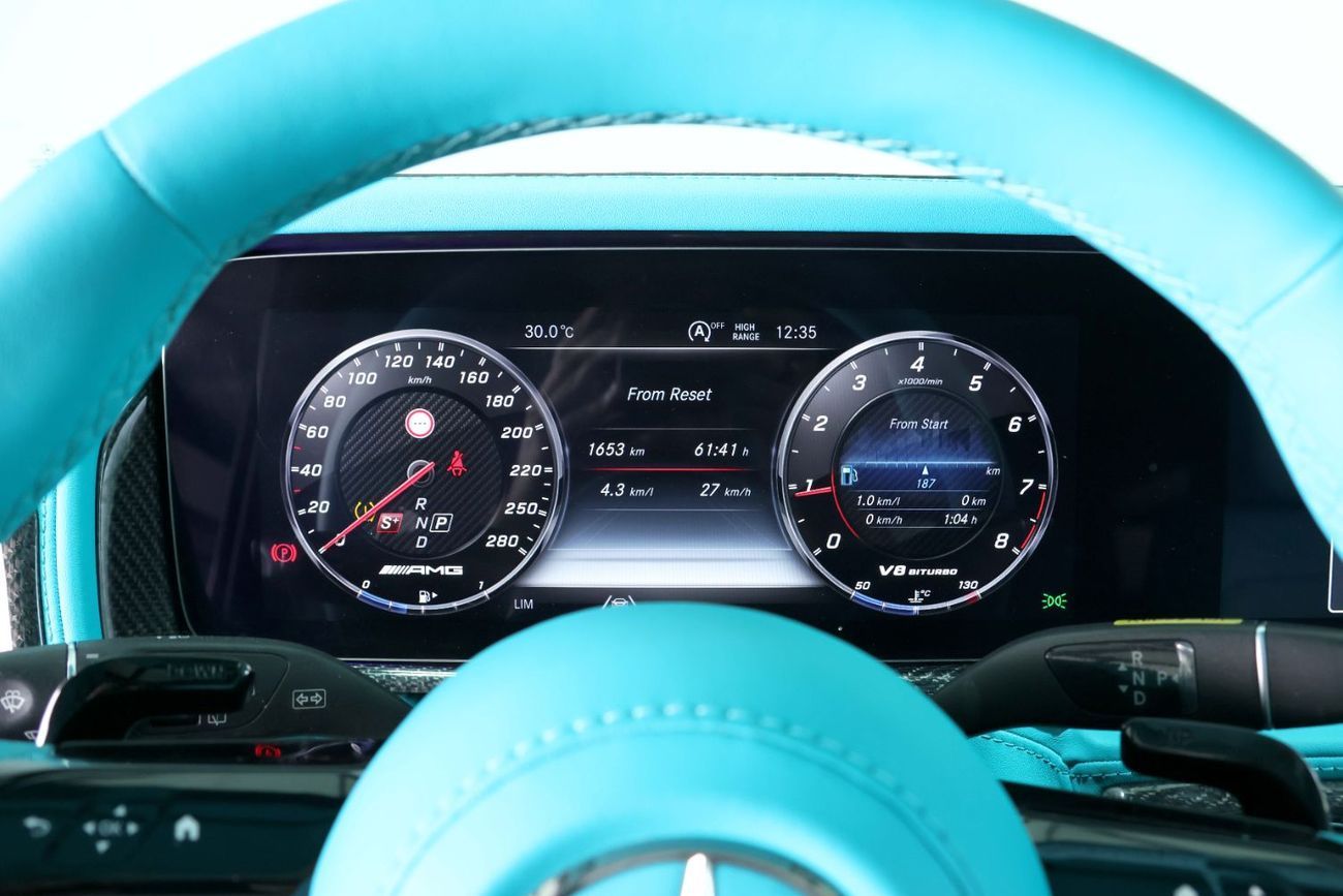 Mercedes-Benz G 63 AMG Std 4.0L Brabus 900 Rocket Kit-Dual Exterior Paint-Tiffany Blue-Full Carbon Fiber kit