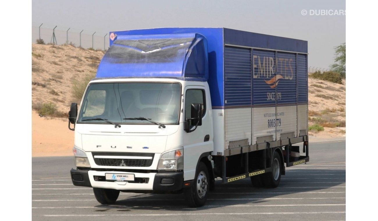 ميتسوبيشي فوسو 2017 | CANTER LONG CHASSIS SHUTTER BOX WITH GCC SPECS AND EXCELLENT CONDITION