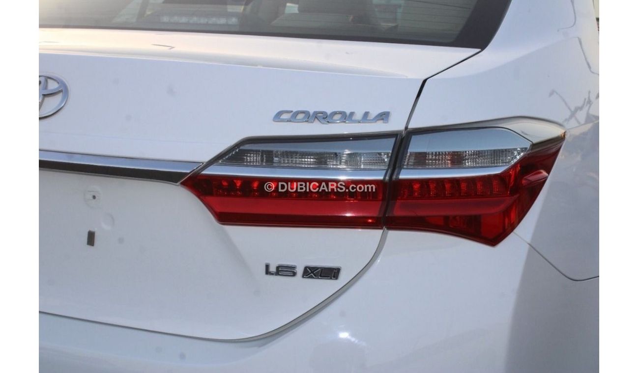 تويوتا كورولا XLI تويوتا كرولا 2019 ابيض خليجي  1.6 بحالة ممتازة بدون حوادث