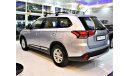 Mitsubishi Outlander AMAZING Mitsubishi Outlander 4WD 2016 Model!! in Silver Color! GCC Specs