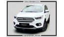 Ford Escape LEATHER SEAT + ALLOY WHEELS + NAVIGATION + CAMERA / 2019 / GCC / OFFICIAL DEALER WARRANTY 30/01/2024