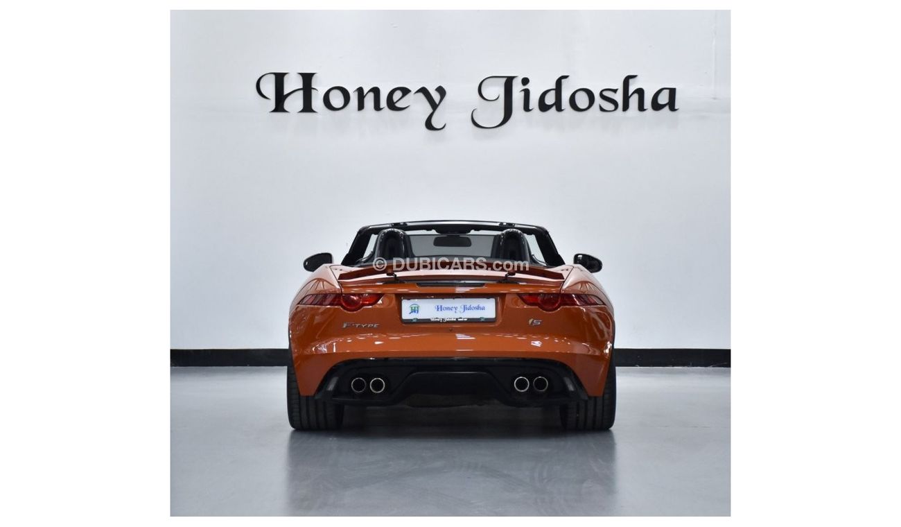 Jaguar F Type EXCELLENT DEAL for our Jaguar F-Type S V8 ( 2014 Model ) in Orange Color GCC Specs
