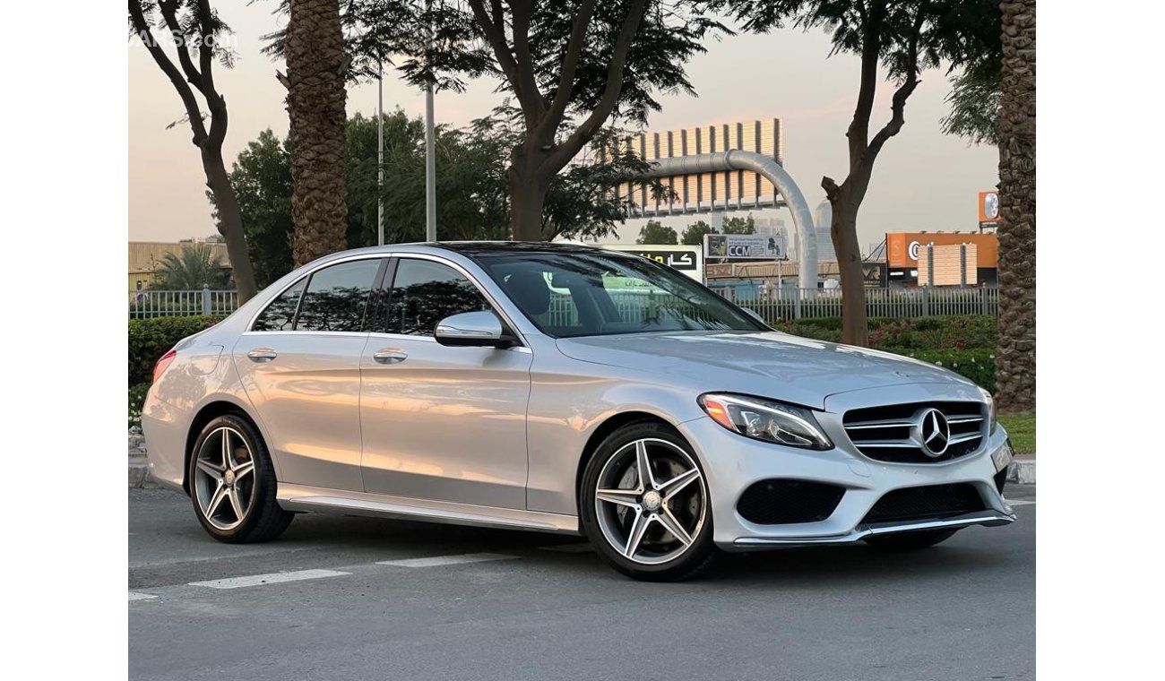 مرسيدس بنز C 300 C300 AMG 2015 FULL OPTION PANORAMIC ROOF WITH DEALER WARRANTY