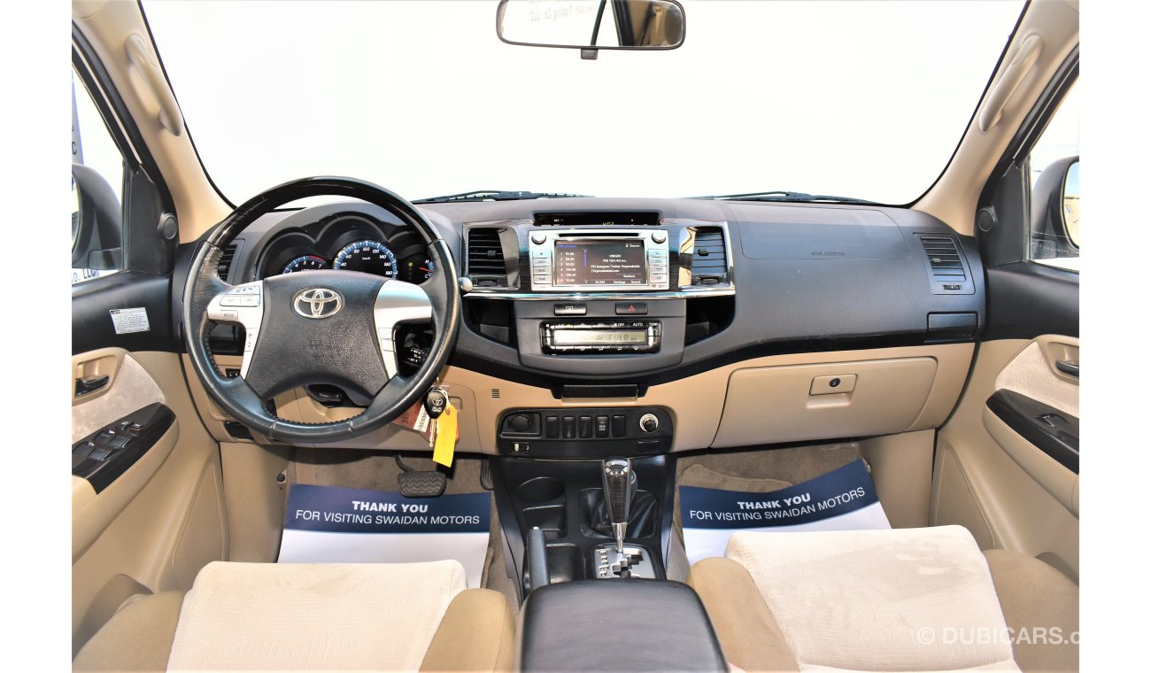 Toyota Fortuner 4.0L GXR V6 2015 GCC SPECS DEALER WARRANTY