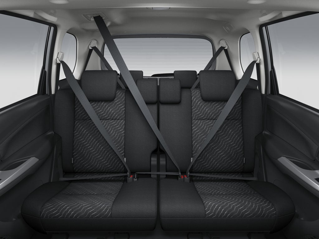 Toyota Avanza interior - Rear Seats