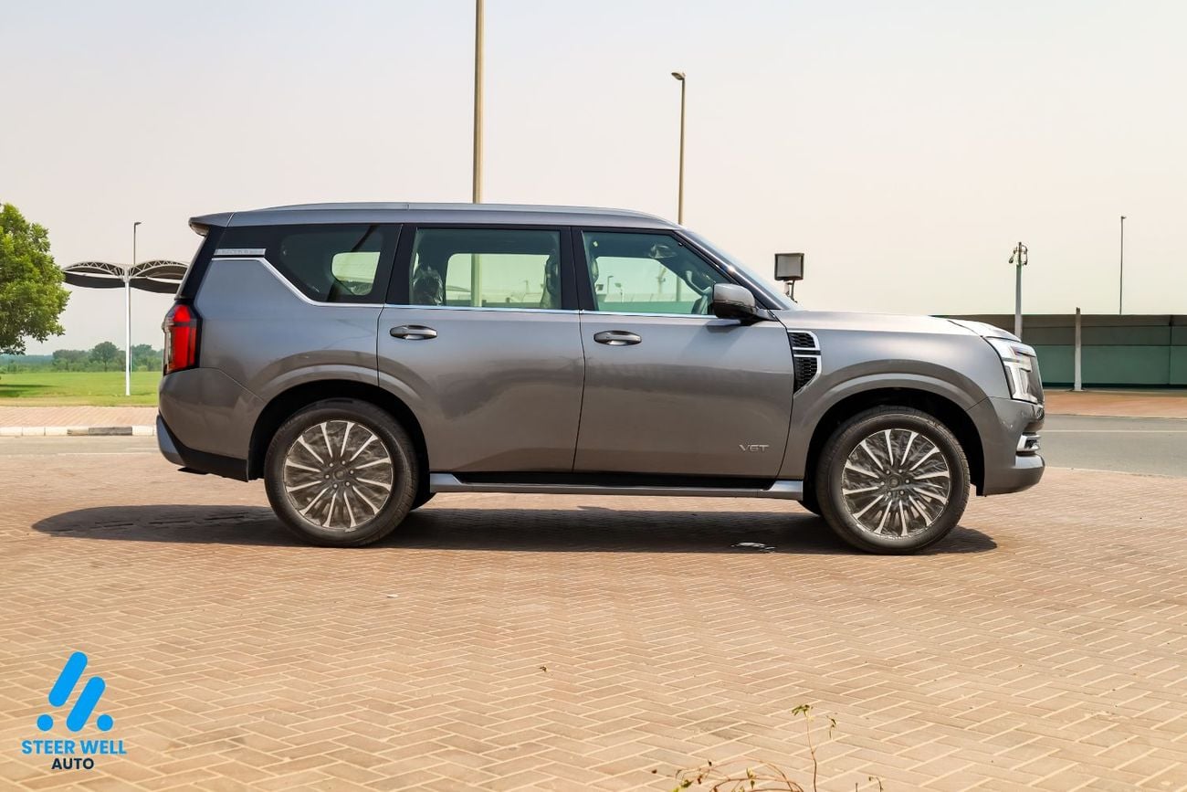 Nissan Patrol LE PLATINUM CITY 2026 | GCC | 3.5L V6 | AWD | 9AT | Red Interior | Height Control | Export only