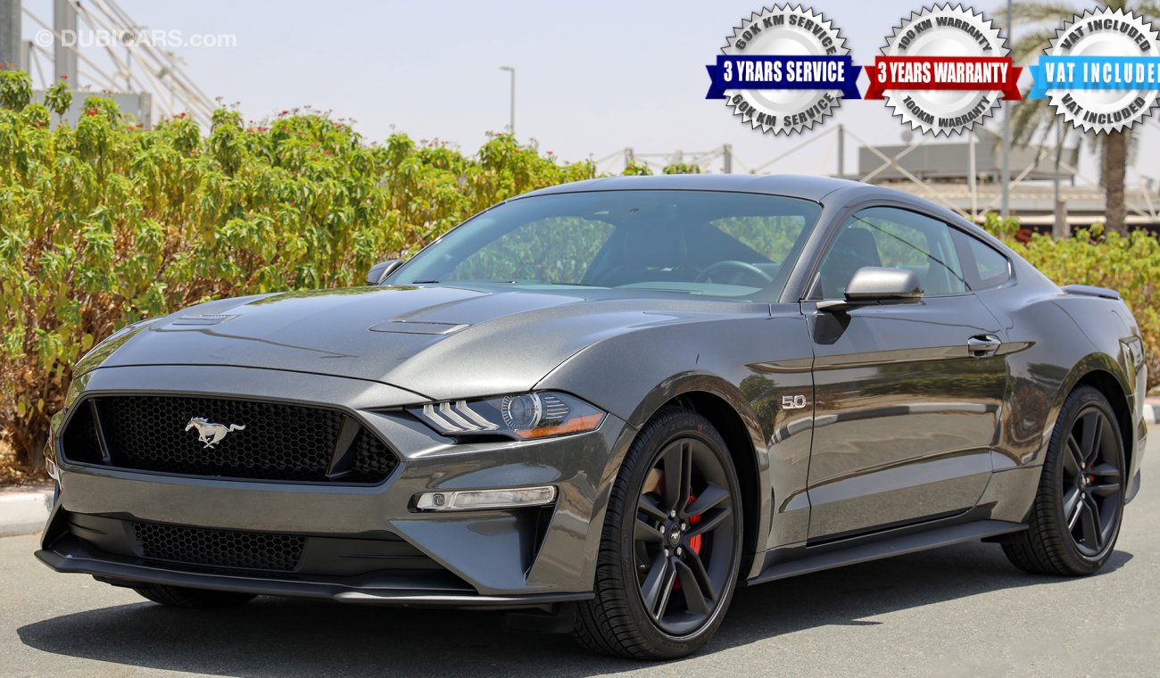 Ford Mustang GT Premium, 5.0 V8 GCC, 0km w/ 3Yrs or 100K km WTY + 60K km SERV @ Al Tayer