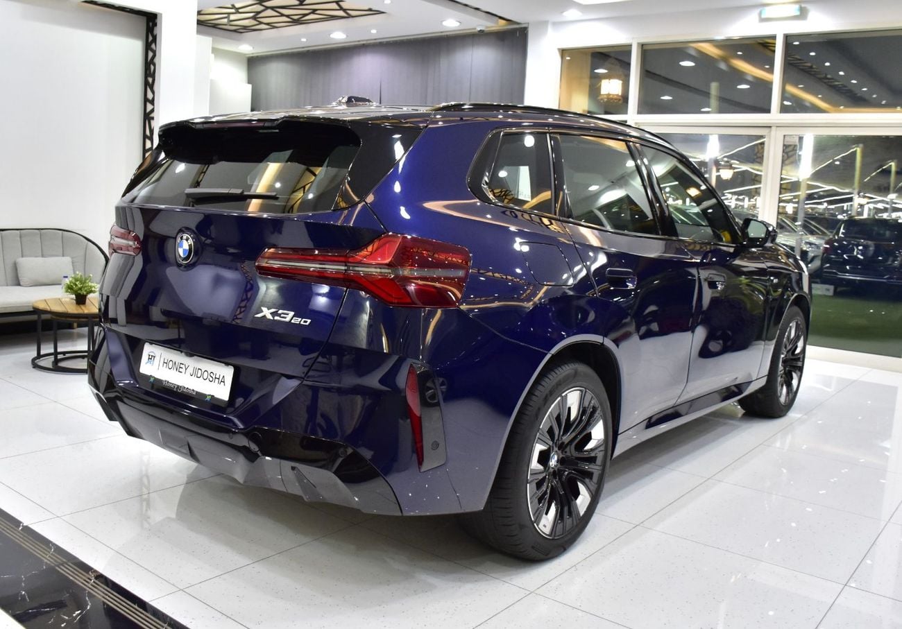 بي أم دبليو X3 20 XDRIVE M SPORT عرض ممتاز لسيارة BMW X3 20 xDrive (موديل 2026) باللون الأزرق بمواصفات خليجية