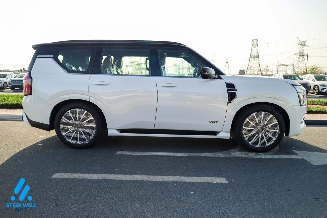 نيسان باترول 2026 LE Platinum | 3.5L Twin-Turbo | AWD | 9AT | 8 Seats | Dual-Tone Black & White | BEST PRICE