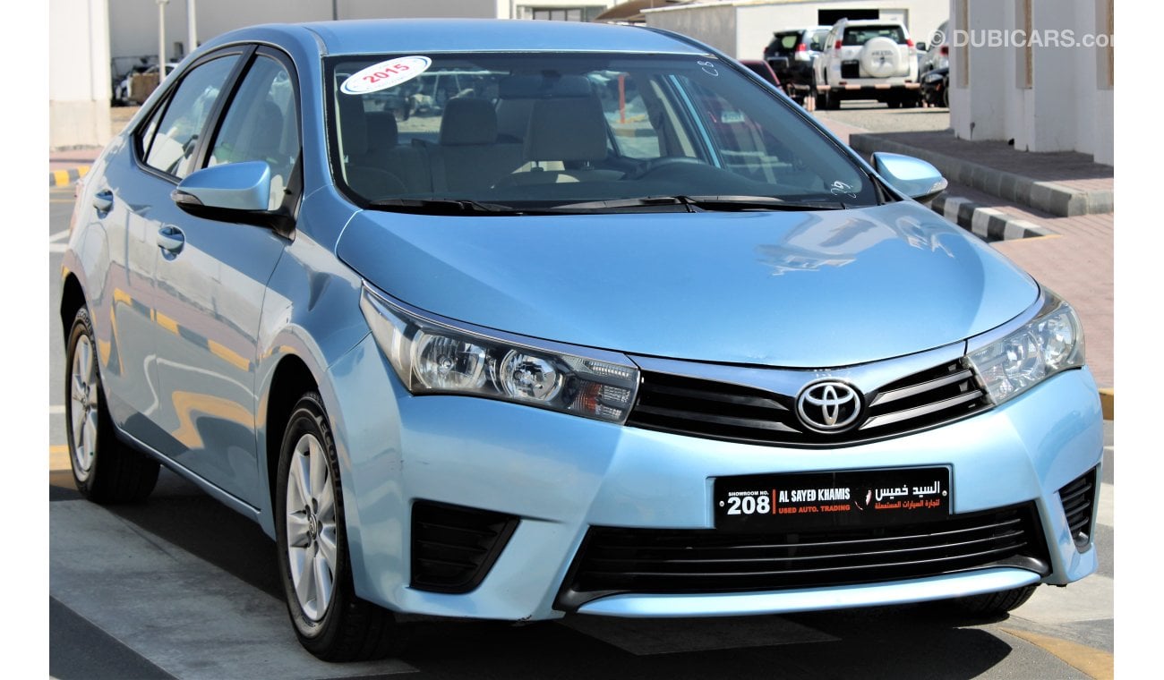 Toyota Corolla Toyota Corolla 2015 GCC in excellent condition without accidents, very clean inside and out