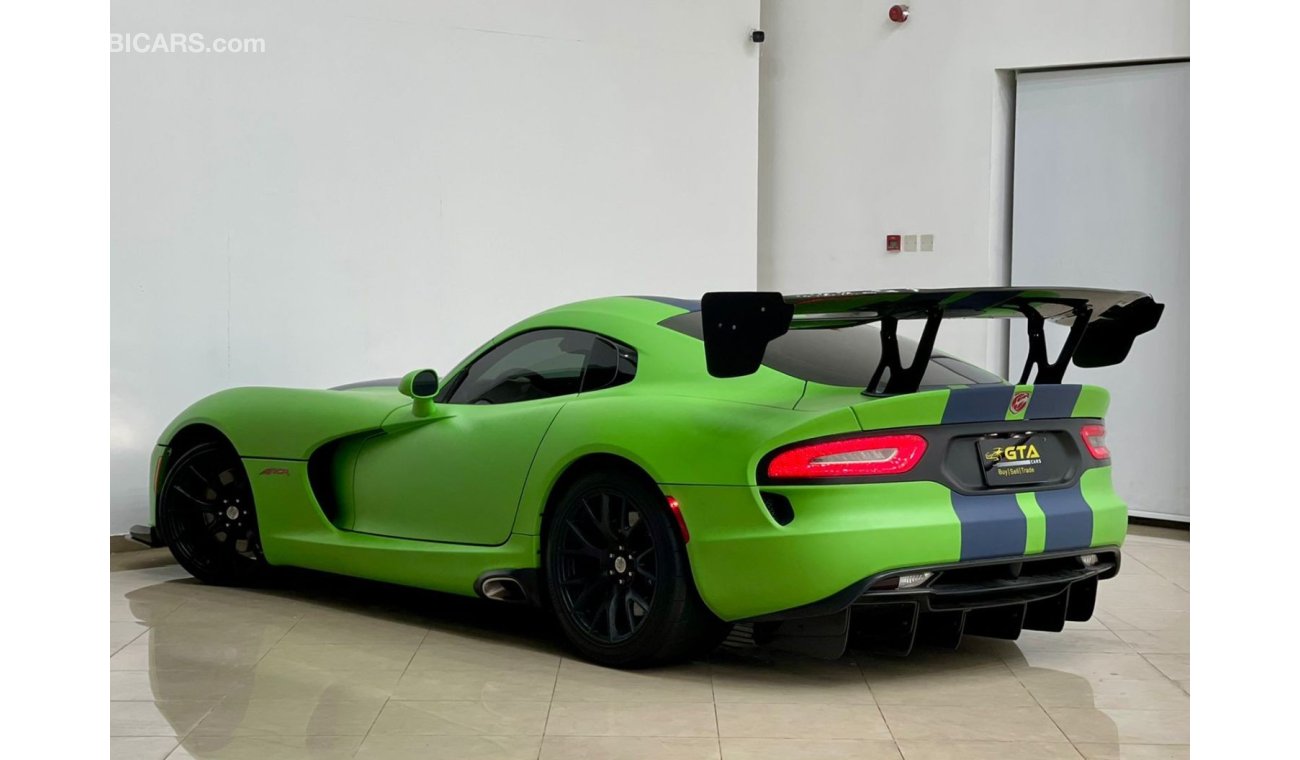 Dodge Viper 2016 Dodge Viper Srt10, Dodge Warranty-Service Contract-Service History, GCC