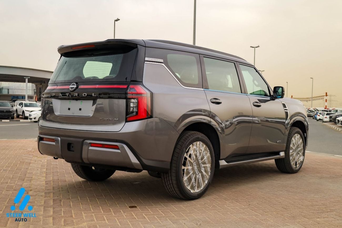 نيسان باترول 2026 LE Platinum | GCC | 3.5L V6 | AWD | 9AT | Red Interior | Height Control