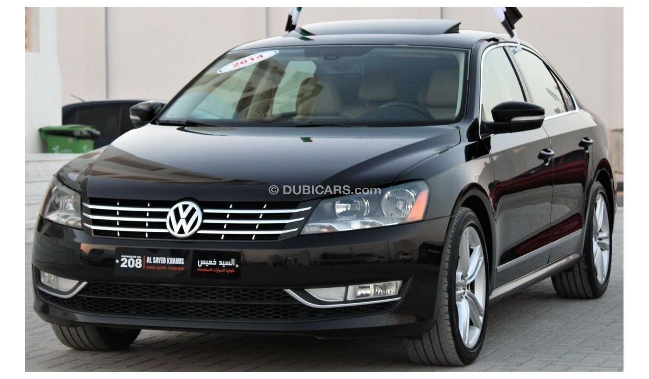 فولكس واجن باسات فلوكس فاجن باسات 2014 خليجي فل أوبشن رقم 1 بدون حوادث نظيفه جدا من الداخل والخارج