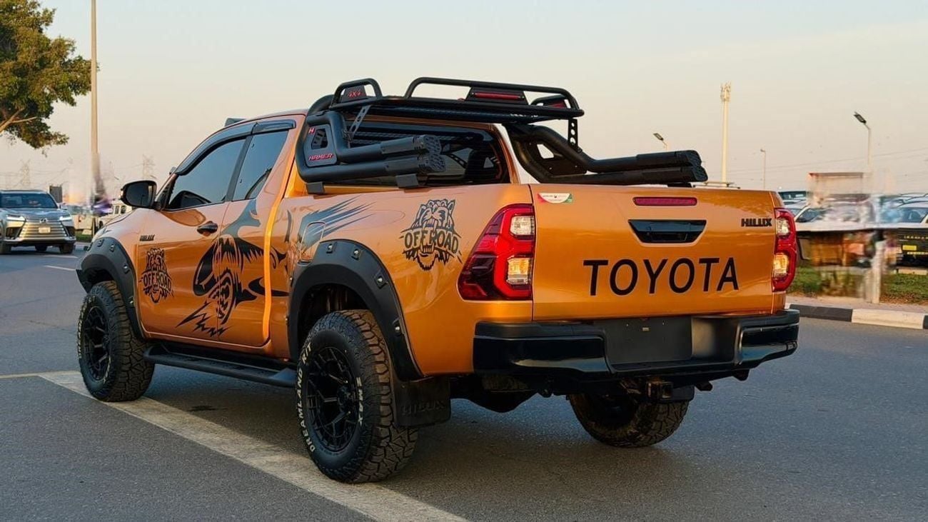 Toyota Hilux 2019 | 2.8L DIESEL | AT | RHD | HEAVY BULL BAR WITH LED KIGHTS | ROOF MOUNTED LED LIGHTS | HAMMER 4X