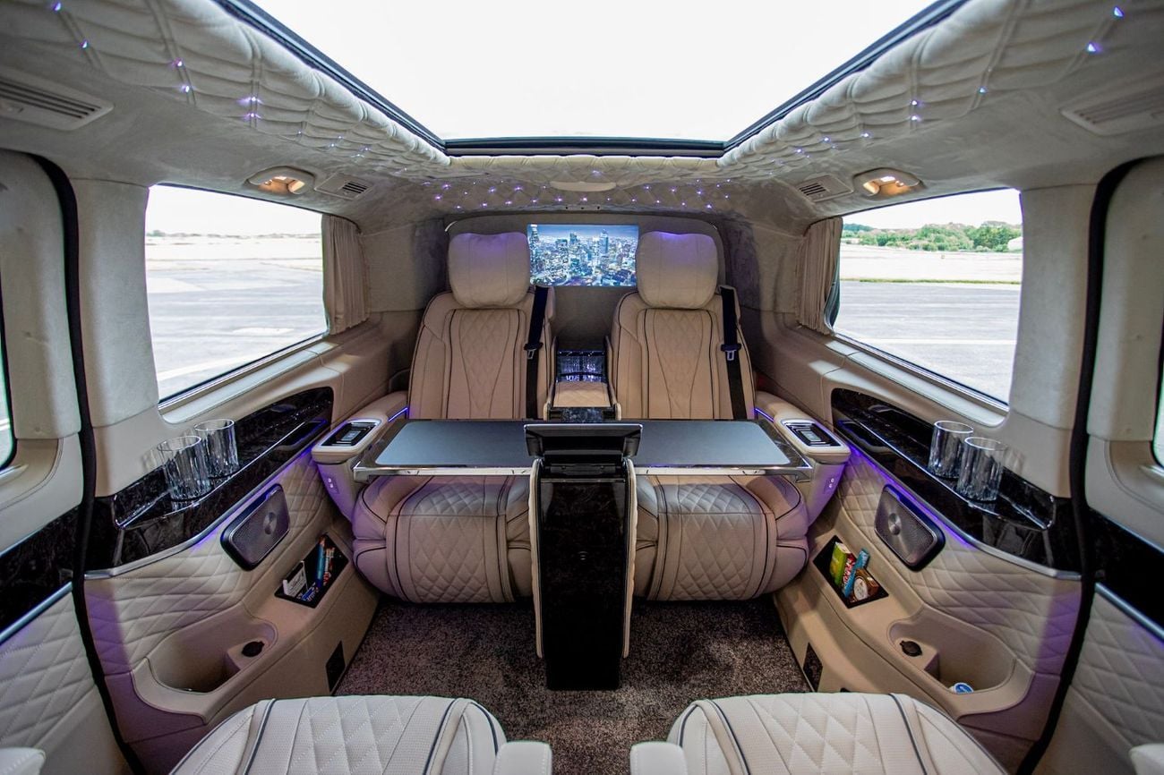 Mercedes Benz V300 AVANTGARDE Senzati® Jet Class® Oryx Edition® — Bespoke 6-Seat Silk Beige Leather | Mercedes-Benz Strategic Part
