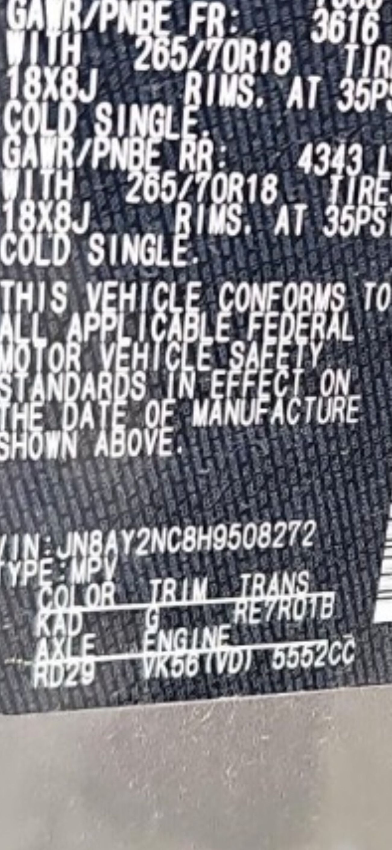 Nissan Altima 2.5L SR