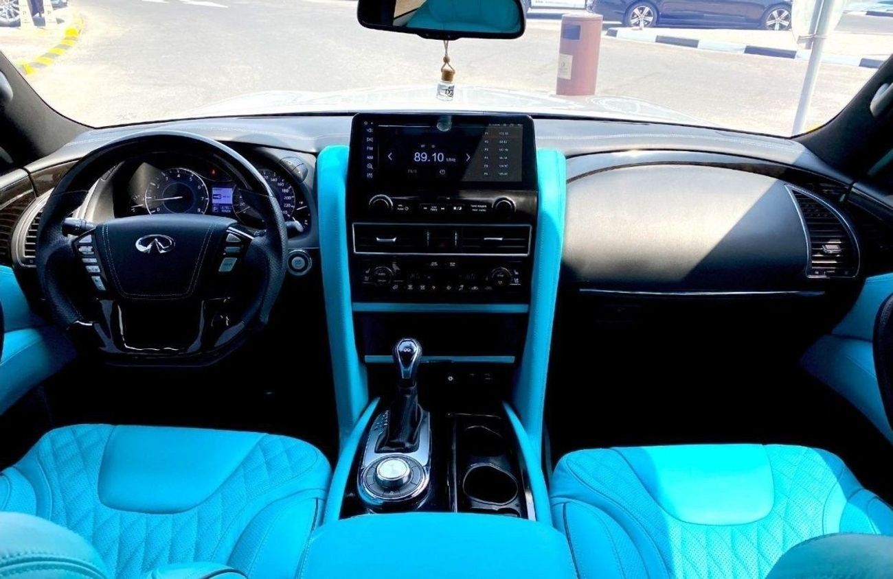 إنفينيتي QX80 GCC 2019 Nardo Grey Unique Interior Design by MBS