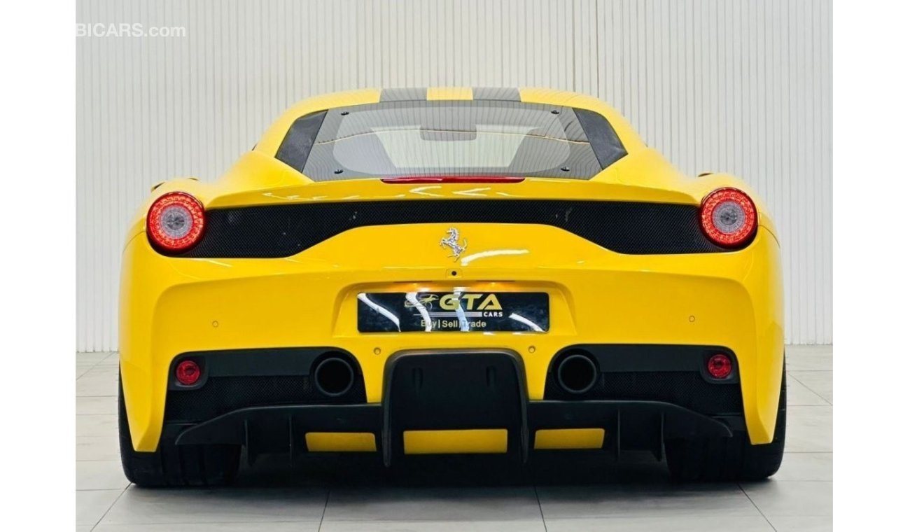 فيراري 458 2015 Ferrari 458 Speciale, Full Ferrari Service History, Rare Triple Layer Yellow, GCC