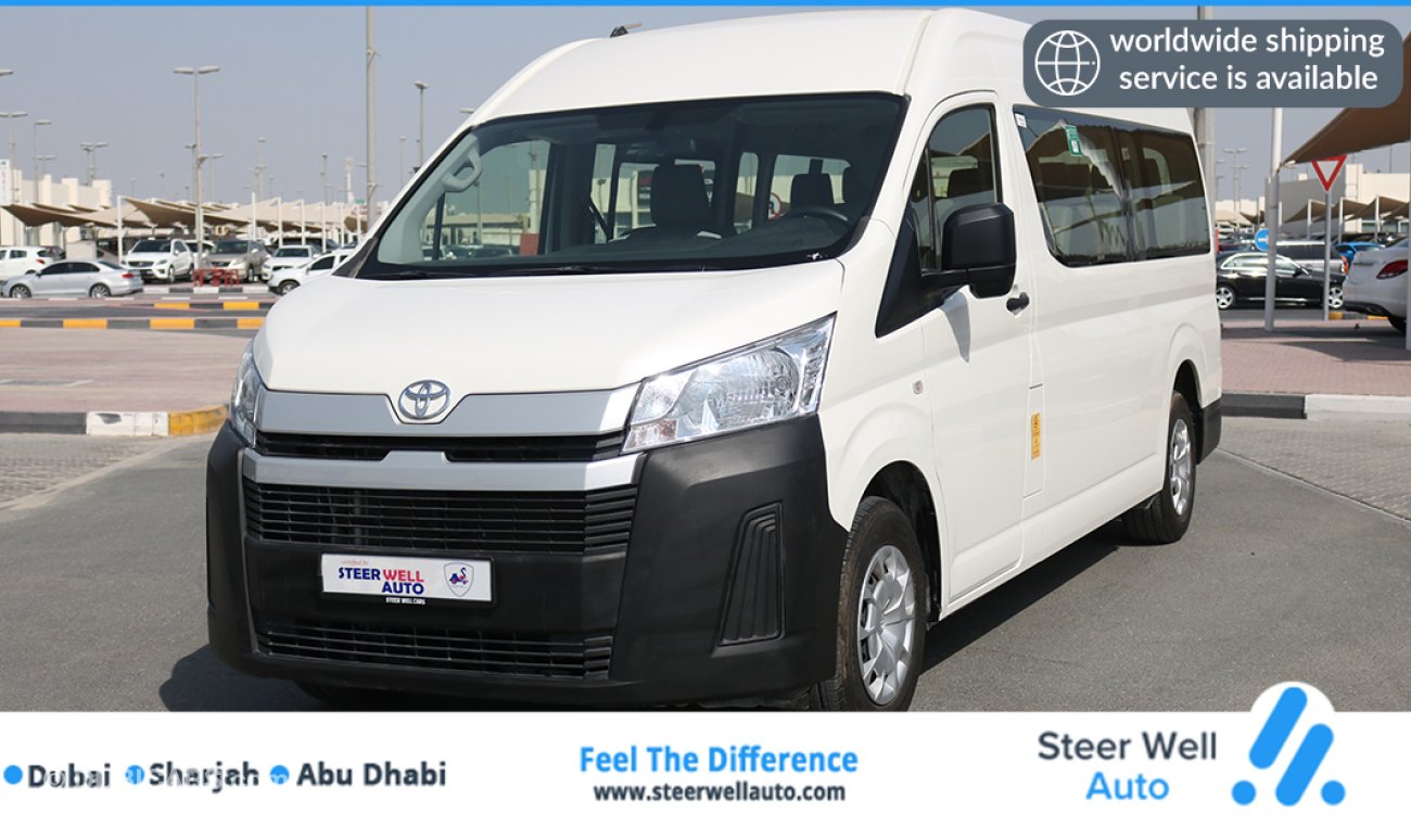 تويوتا هاياس HI ROOF 15 SEATER PASSENGER VAN 2020 WITH WARRANTY AND 4 YEARS SERVICE PACKAGE FROM TOYOTA