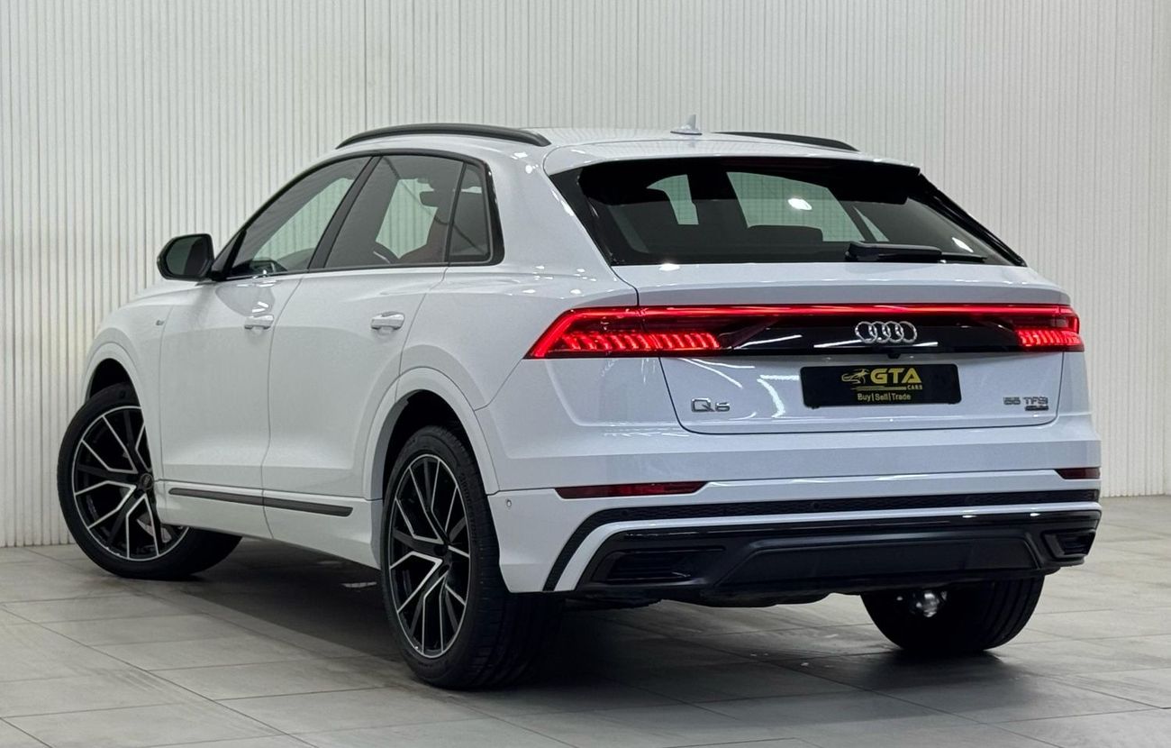أودي Q8 55 TFSI quattro S Line 3.0L 2021 Audi Q8 S-Line 55TFSI Quattro, 2026 Audi Warranty + Service Pack, F