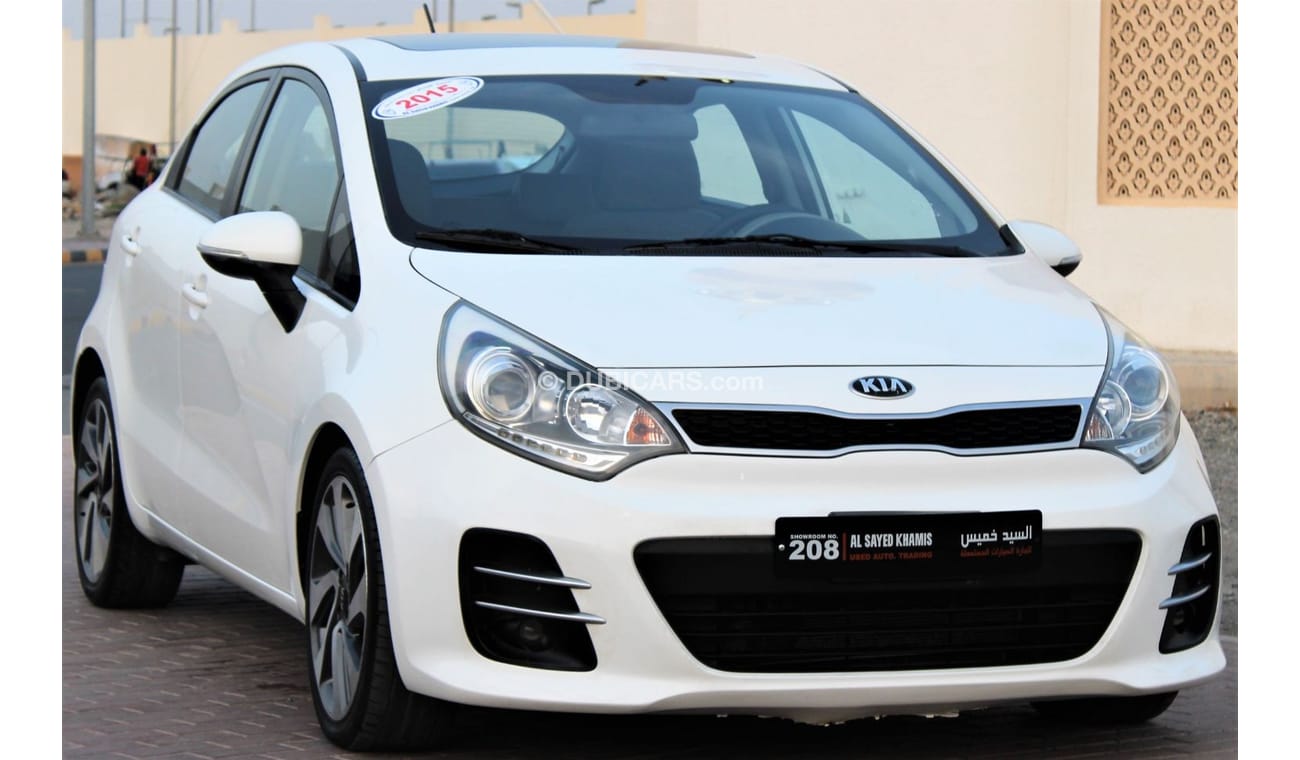 Kia Rio Kia Rio 2015 GCC No. 1 full option in excellent condition without accidents, very clean from inside 