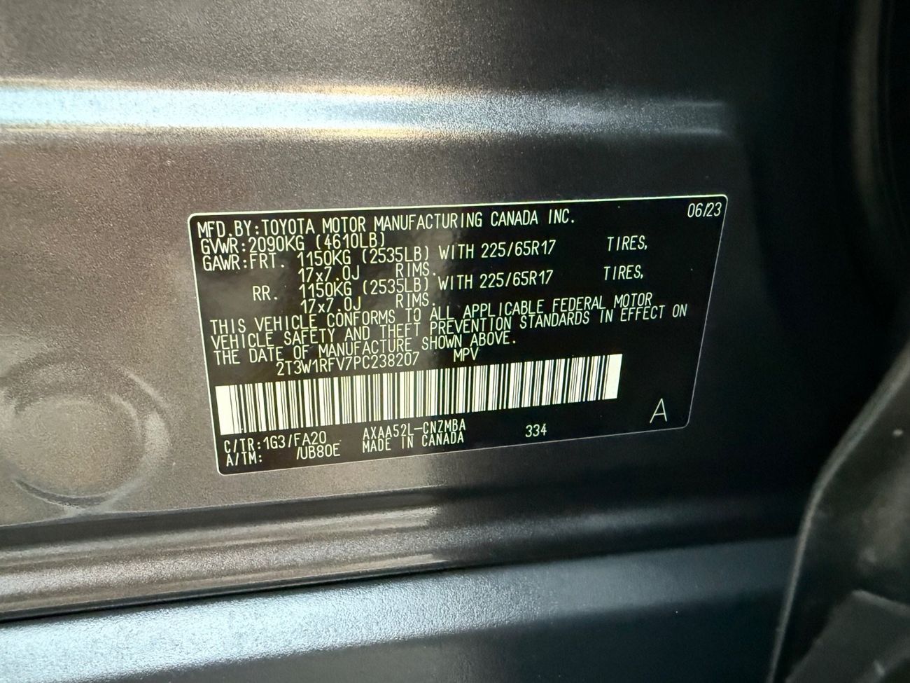 Toyota RAV4 2023 XLE LIMITED AWD SUNROOF FULL OPTION CANADA SPEC