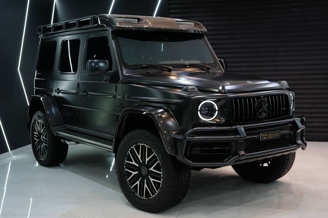 مرسيدس بنز G 63 AMG 4x4² هيكل خارجي/داخلي من ألياف الكربون، رف سقف، محاور بوابة، مواصفات خليجية!!