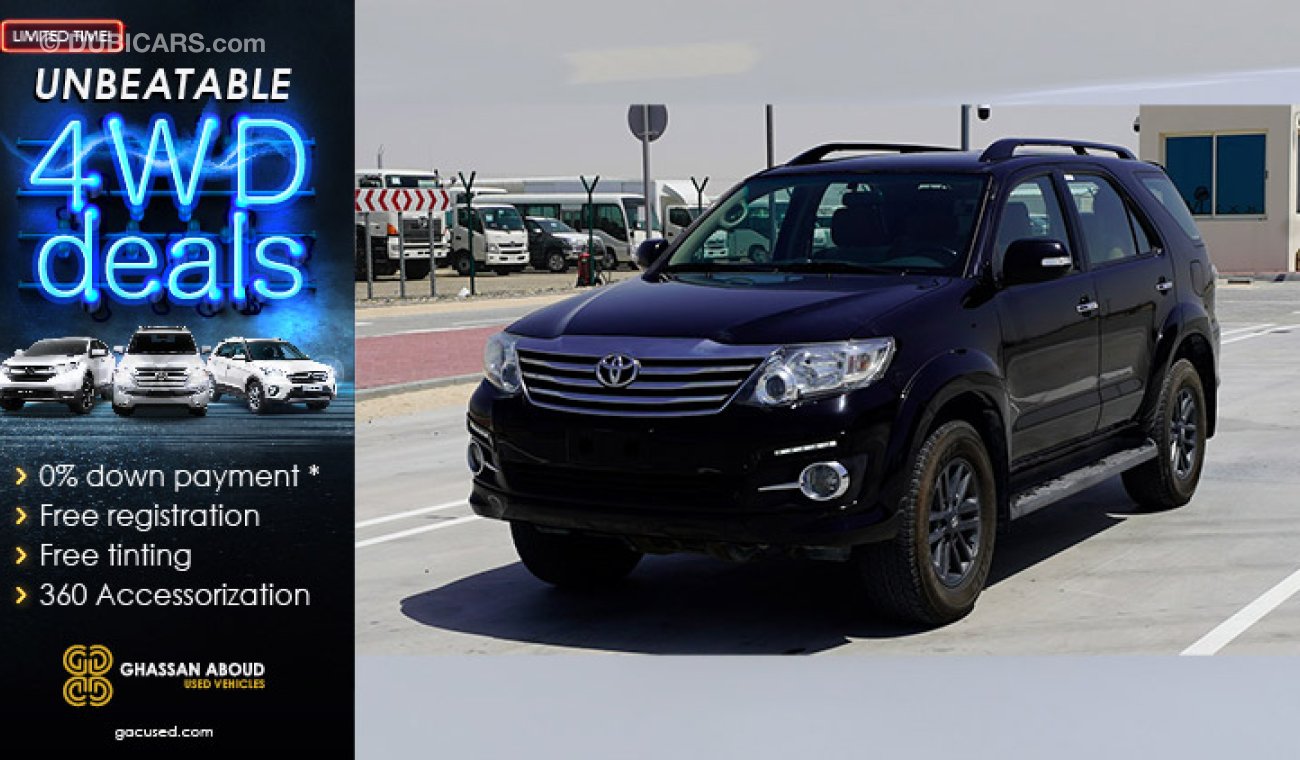 Toyota Fortuner Black Edition(GCC Spec)Certified Vehicle with Delivery option & Warranty.(Code : 44331)