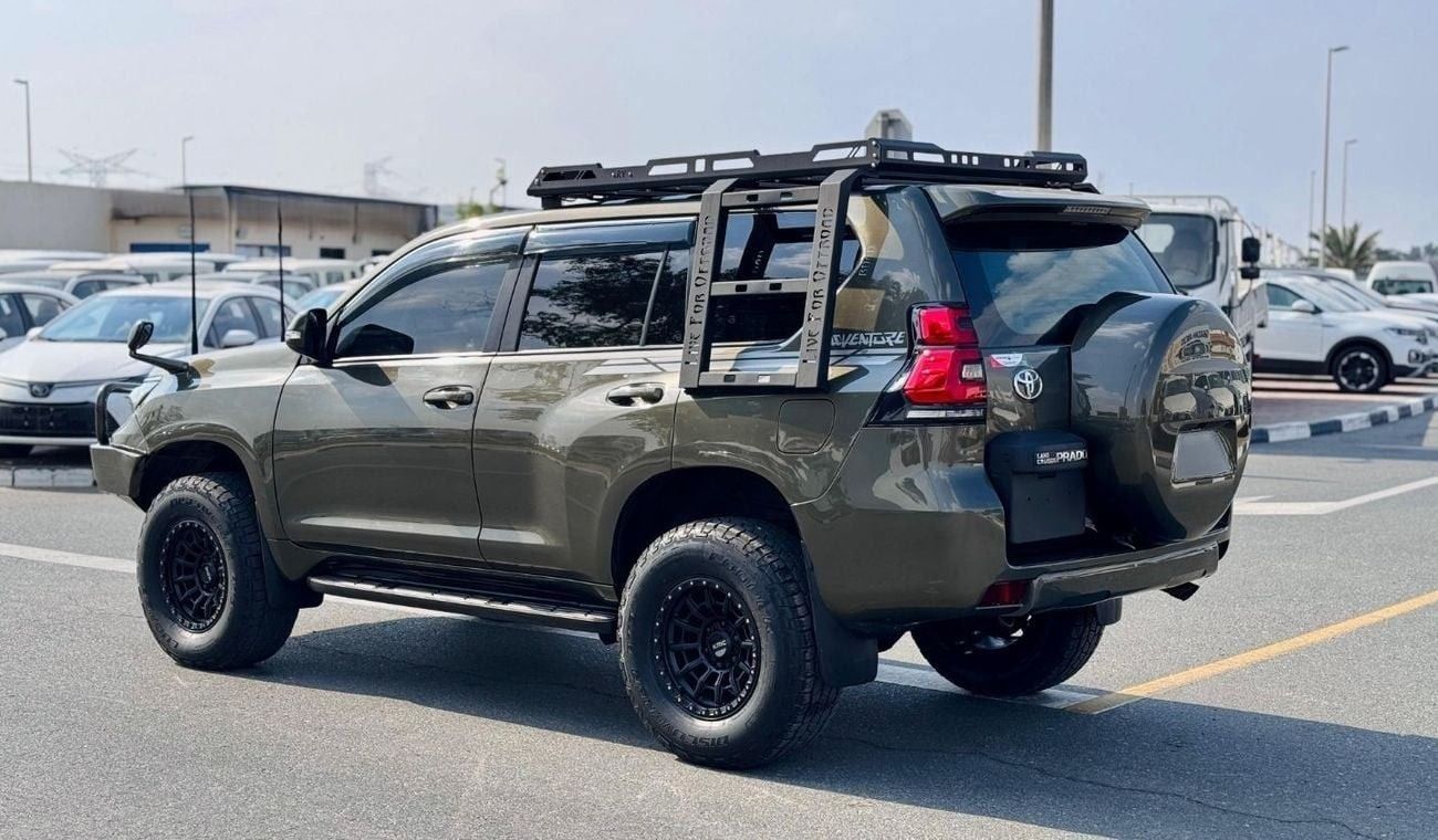 Toyota Prado PREMIUM BULL BAR | ROOF RACK WITH SIDE LADDERS | RHD | 2016 | 2.8L DIESEL ENGINE | (AT) | REAR VIEW