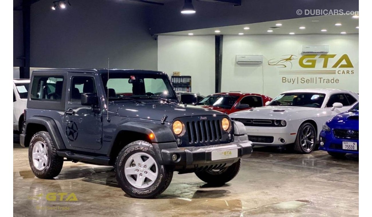 Jeep Wrangler 2016 Jeep Wrangler 2-Door, Warranty, Full History, GCC, Low Kms