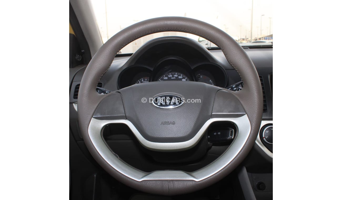 Kia Picanto KIA PICANTO 2015 YELLOW GCC EXCELLENT CONDITION WITHOUT ACCIDENT