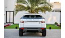 Land Rover Range Rover Evoque 2014 - Under Agency Warranty - AED 1,938 per month - 0% Downpayment