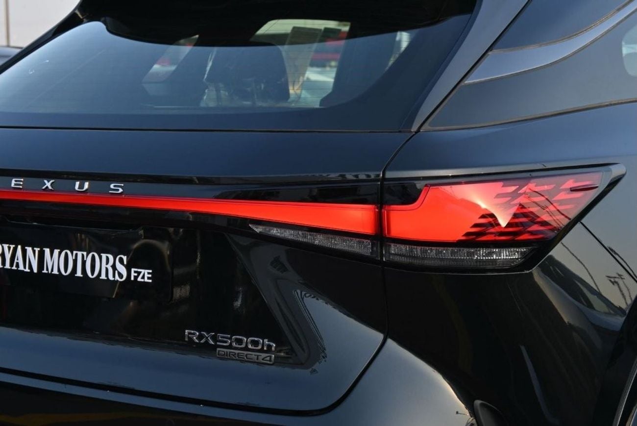لكزس RX 500h Lexus RX500h F-Sport 2.4L, In-line 4-cylinder Turbo Hybrid, AWD, CUV Model 2025, Color Black