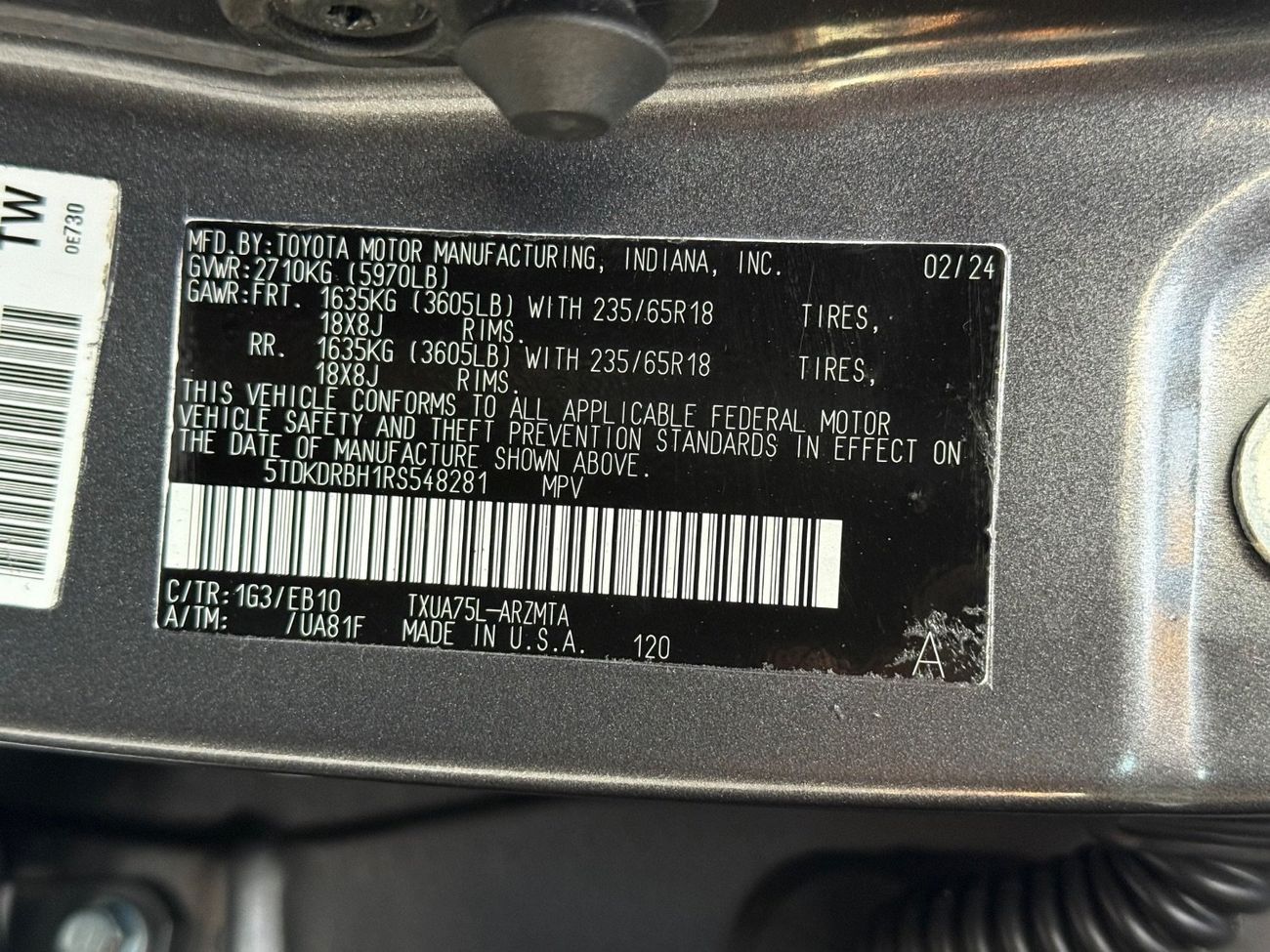 Toyota Highlander 2024 TOYOTA HIGHLANDER XLE 4x4 FULL. OPTIONS IMPORTED FROM USA