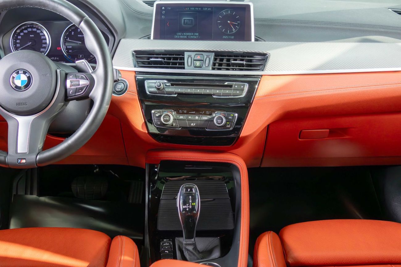 BMW X2 M35i 2.0L GCC-M Package-M Sports Seats-Excusive Red Interior Leather rim-Blue Brake Calipers