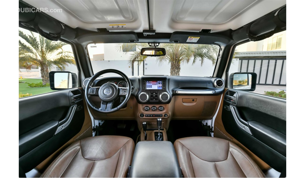 Jeep Wrangler Unlimited Sahara Leather + Navigation - Agency Warranty - AED 2,135 Per Month - 0% DP