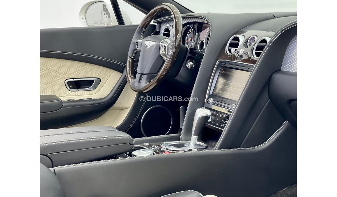 بنتلي كونتيننتال جي تي سي 2015 Bentley Continental GTC Speed V12, Service History, Warranty, GCC