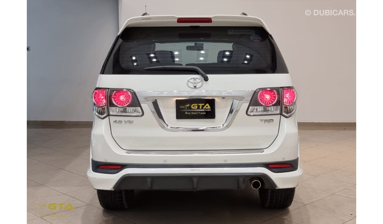 تويوتا فورتونر 2015 Toyota Fortuner 4.0 V6 TRD, Warranty, Service History, Low KMs, GCC