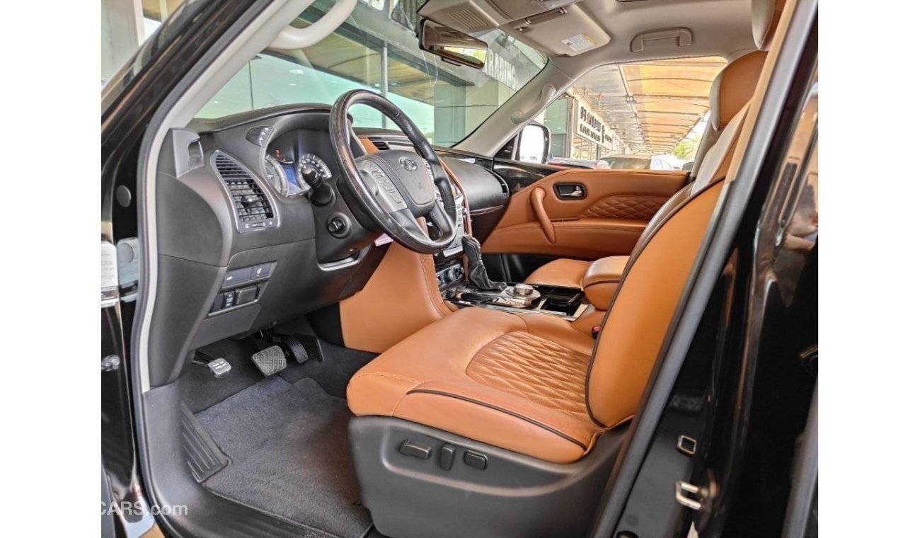 Infiniti QX80 Luxe 8st AED 2400 | MONTHLY | 2018 INFINITI QX80 | FULLY LOADED | V8 5.6L | 8 SEATS | GCC | UNDER WA