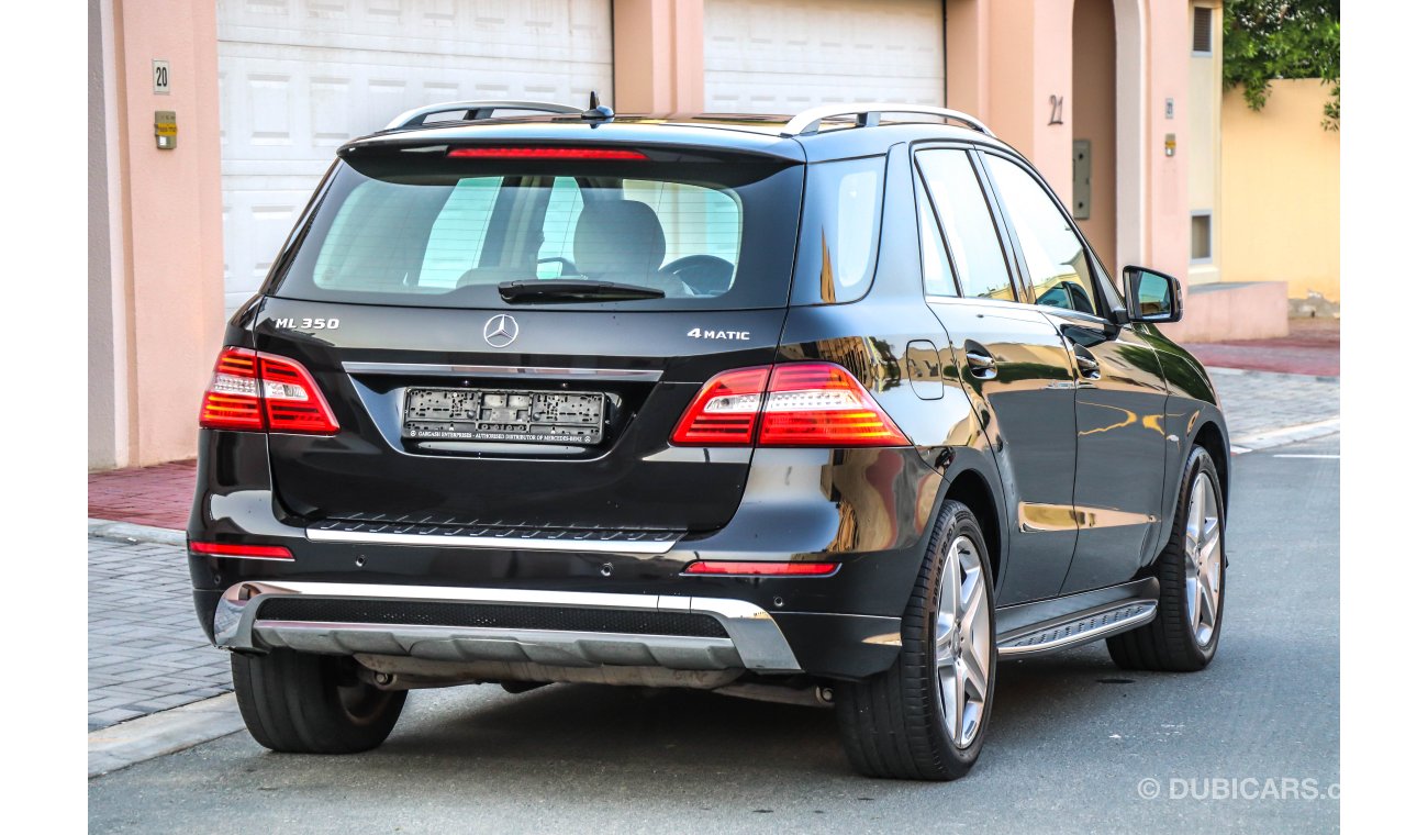 Mercedes-Benz ML 350 2013 GCC under Warranty with Zero Down-Payment.