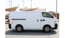 Nissan Urvan 2017 - NV350 - DELIVERY VAN EXCELLENT CONDITION WITH GCC SPECS - VAT EXCLUDED