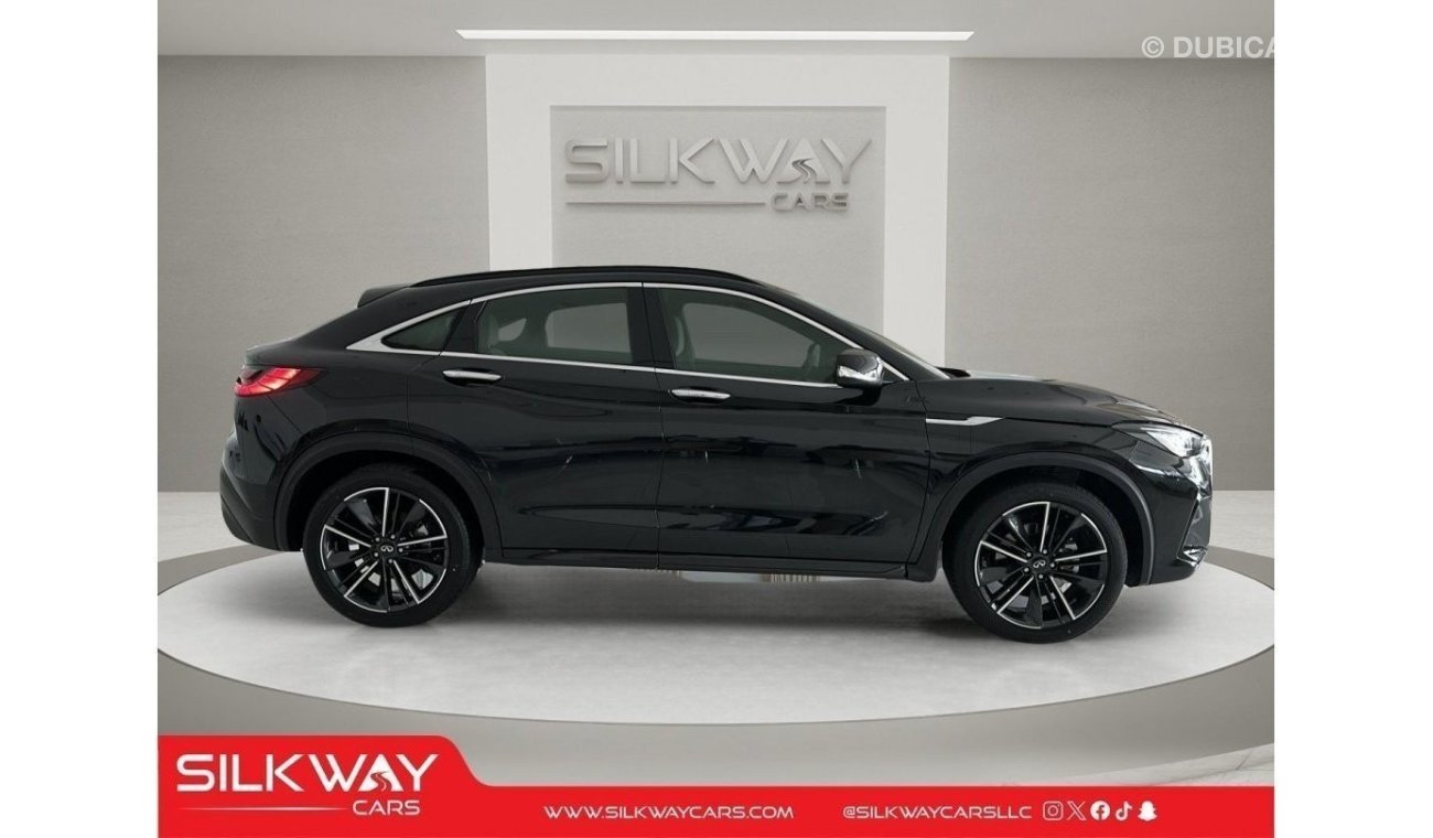 إنفينيتي QX55 إنفينيتي QX55 LUXE 2023: الأناقة تلتقي بالأداء في SilkWay Cars!