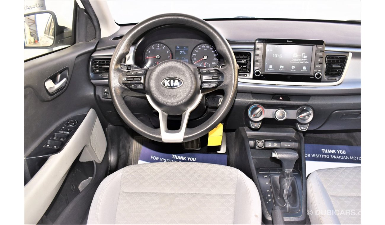 Kia Rio AED 978 PM | 0% DP | 1.4L EX GCC WARRANTY