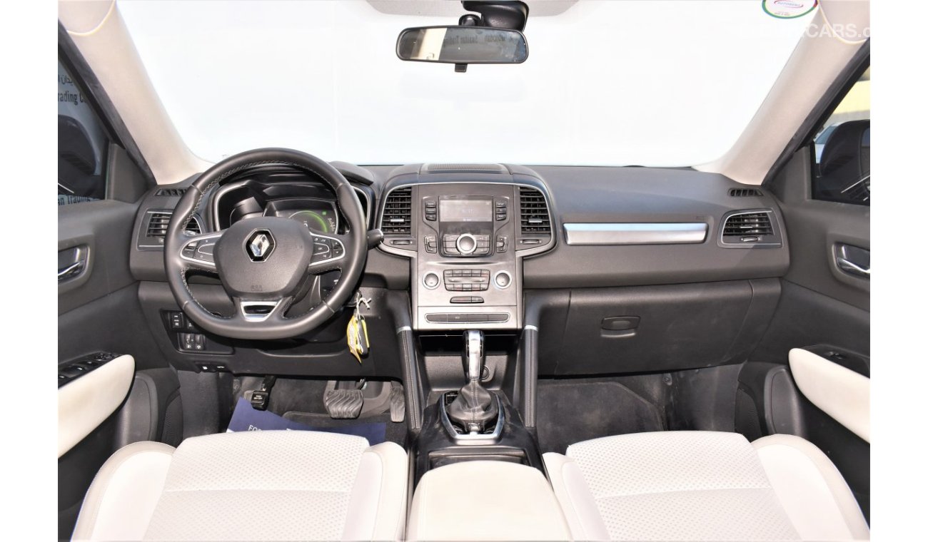 Renault Koleos AED 1370 PM | 2.5L PE 4WD GCC WARRANTY