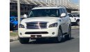 إنفينيتي QX80 = FREE REGISTRATION = LOW MILAGE  = WARRANTY = GCC SPECS = 2 KEYS