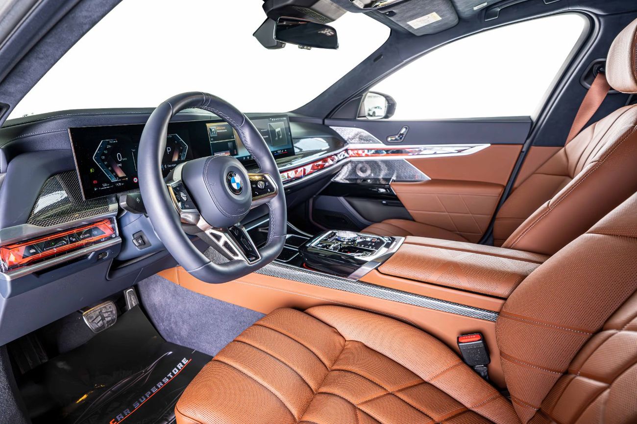 BMW M760Li GCC-1 Owner-Abu Dhabi Motors Warranty Service Contract Until 07/2030