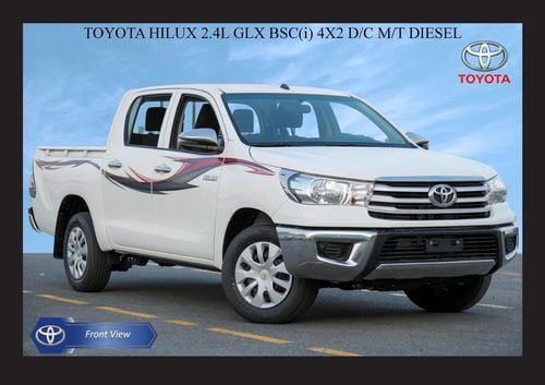 تويوتا هيلوكس TOYOTA HILUX 2.4L 4X2 GLX D/C STD(i) M/T DSL 2023 Export Only