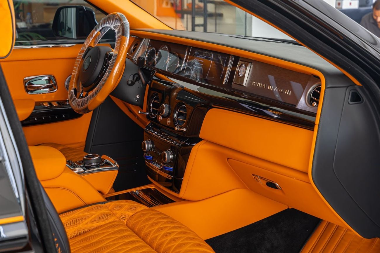 رولز رويس فانتوم | Original Mansory with Certificate | Bespoke Orange Interior | European Specs