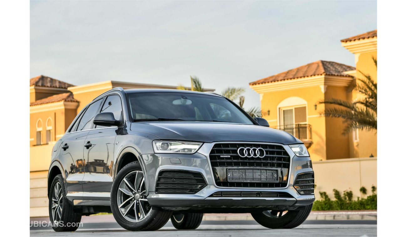 Audi Q3 35TFSI Quattro S-Line- 2016 - Under Agency Service Contract - AED 2,036 per month - 0% Downpayment